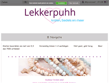 Tablet Screenshot of lekkerpuhh.nl